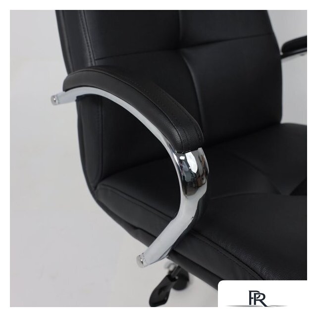Офисное кресло AksHome Немига 1 (кожа натуральная Black/основание хром) - Изображение №11 — Интернет-магазин ПроЗаказ