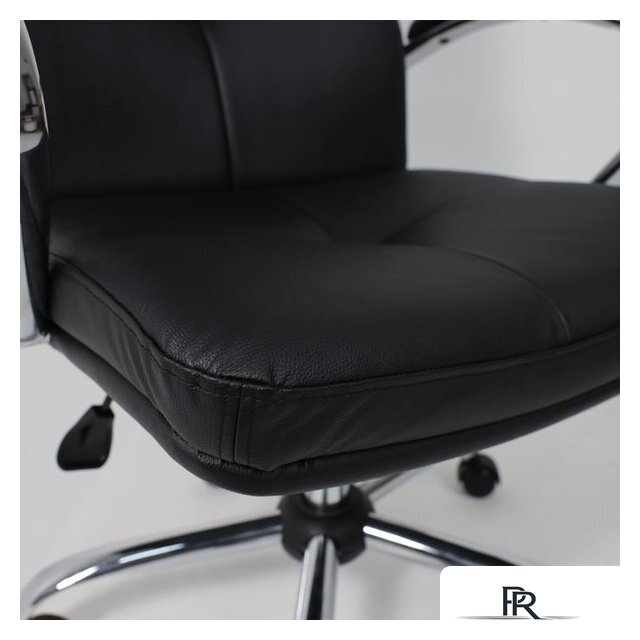 Офисное кресло AksHome Немига 1 (кожа натуральная Black/основание хром) - Изображение №12 — Интернет-магазин ПроЗаказ