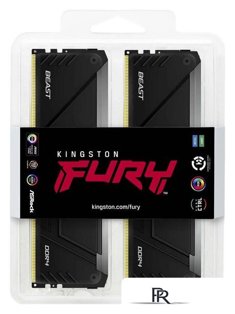 Оперативная память Kingston FURY Beast RGB 4x16ГБ DDR4 3600 МГц KF436C18BB2AK4/64 - Изображение №3 — Интернет-магазин ПроЗаказ