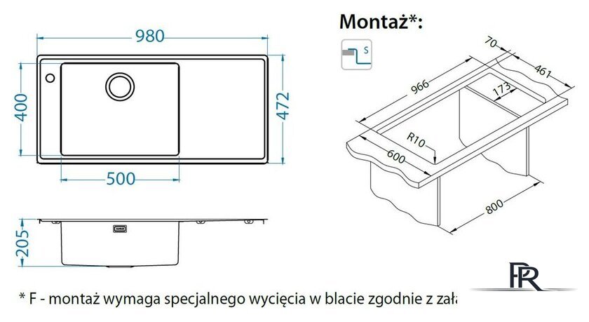 Кухонная мойка Alveus Stricto 30 1149536 - Изображение №2 — Интернет-магазин ПроЗаказ