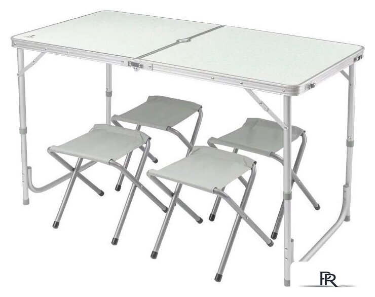 Стол со стульями Coyote HKTB-1002 (серый) - Изображение №1 — Интернет-магазин ПроЗаказ