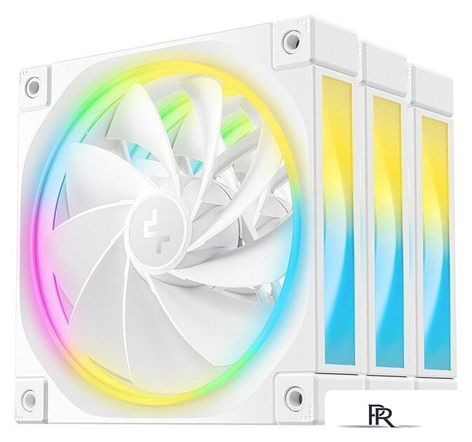 Комплект вентиляторов для корпуса DeepCool FL12R WH-3 IN 1 R-FL12R-WHAPN3-G - Изображение №1 — Интернет-магазин ПроЗаказ