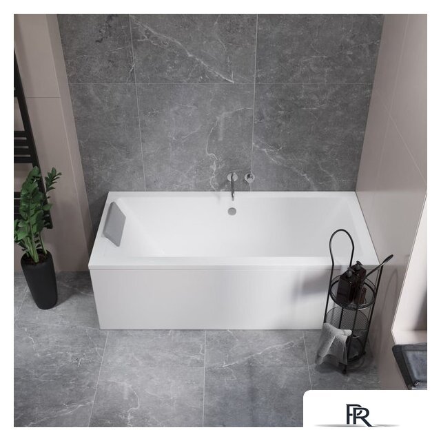 Ванна Lauter Oasis 190 21203090 (с ножками, серым подголов., белый лиц. и торц.экран) - Изображение №12 — Интернет-магазин ПроЗаказ