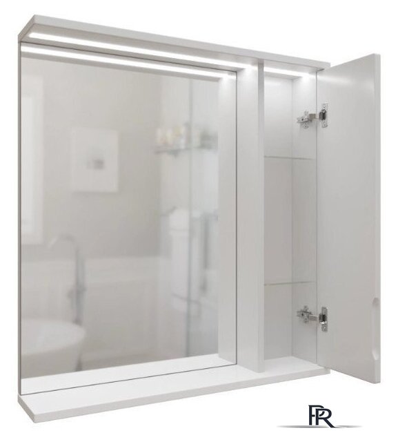  Mixline Шкаф с зеркалом для ванной Лайн 60 553011 (правый, с подсветкой) - Изображение №4 — Интернет-магазин ПроЗаказ