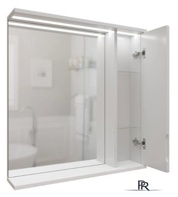  Mixline Шкаф с зеркалом для ванной Лайн 60 553011 (правый, с подсветкой) - Изображение №3 — Интернет-магазин ПроЗаказ