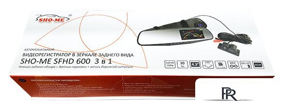 Видеорегистратор-зеркало Sho-Me SFHD 600 - Изображение №3 — Интернет-магазин ПроЗаказ