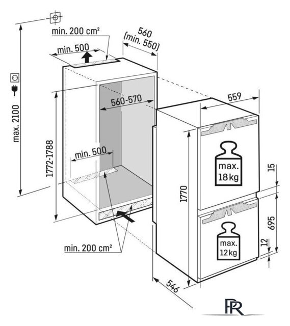 Холодильник Liebherr ICNd 5103 Pure NoFrost - Изображение №5 — Интернет-магазин ПроЗаказ