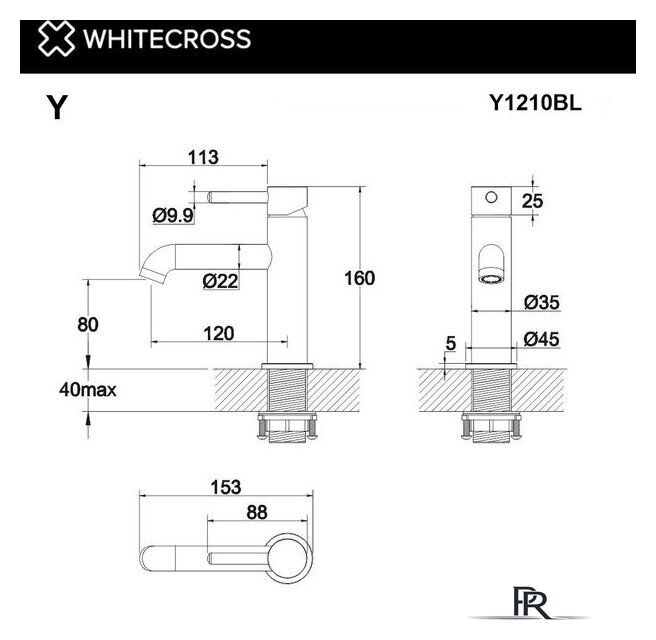 Смеситель Whitecross Y Y1210GL (золото) - Изображение №3 — Интернет-магазин ПроЗаказ