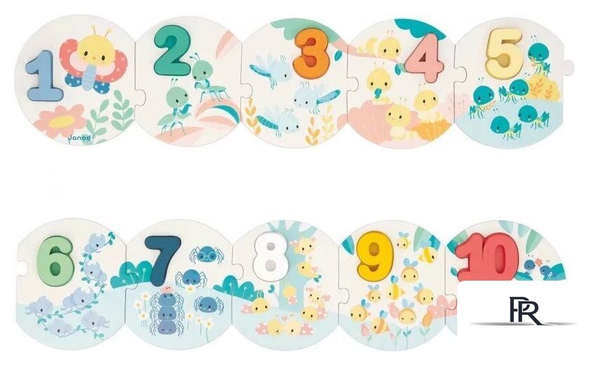 Развивающая игра Janod Цифры J08042 - Изображение №6 — Интернет-магазин ПроЗаказ