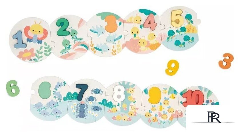 Развивающая игра Janod Цифры J08042 - Изображение №5 — Интернет-магазин ПроЗаказ