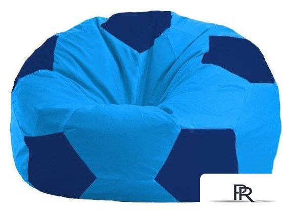 Кресло-мешок Flagman Мяч М1.1-272 (голубой/синий темный) - Изображение №1 — Интернет-магазин ПроЗаказ