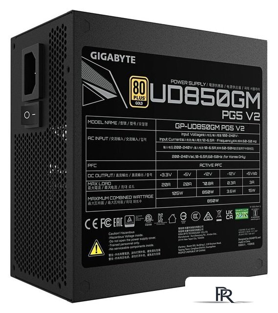Блок питания Gigabyte UD850GM PG5 V2 - Изображение №5 — Интернет-магазин ПроЗаказ