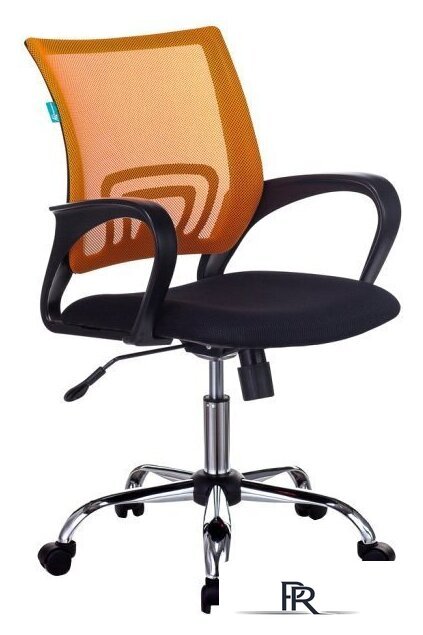 Офисное кресло Бюрократ CH-695N/SL/OR/BLACK (черный/оранжевый) - Изображение №1 — Интернет-магазин ПроЗаказ