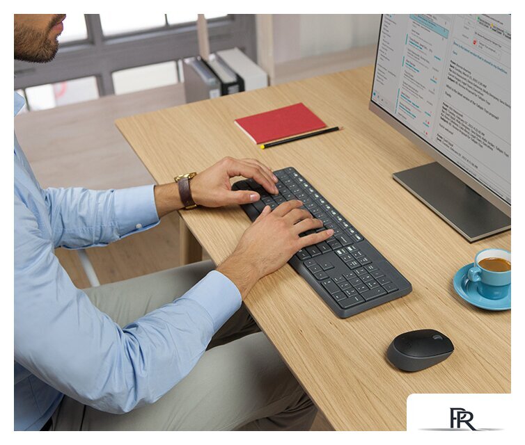 Офисный набор Logitech MK235 Wireless Combo 920-007948 - Изображение №6 — Интернет-магазин ПроЗаказ