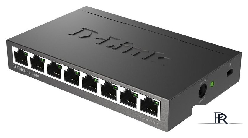 Неуправляемый коммутатор D-Link DGS-1008D/R1A - Изображение №4 — Интернет-магазин ПроЗаказ