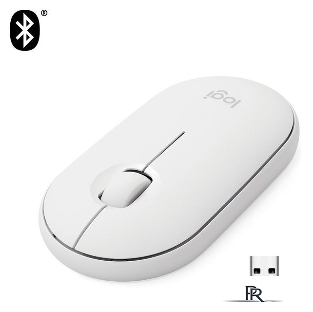 Мышь Logitech M350 Pebble (белый) - Изображение №2 — Интернет-магазин ПроЗаказ