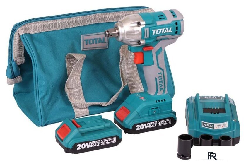 Гайковерт Total TIWLI2001 (с 2-мя АКБ, сумка) - Изображение №1 — Интернет-магазин ПроЗаказ