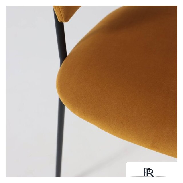 Стул с подлокотниками Алвест AV 433 (карри бархат Confetti chai tea/черный) - Изображение №12 — Интернет-магазин ПроЗаказ