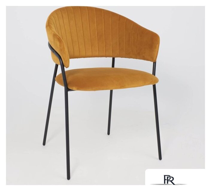 Стул с подлокотниками Алвест AV 433 (карри бархат Confetti chai tea/черный) - Изображение №15 — Интернет-магазин ПроЗаказ