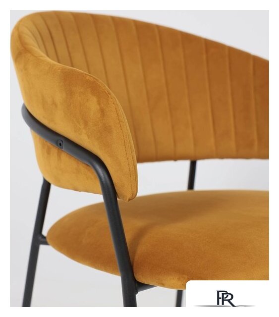 Стул с подлокотниками Алвест AV 433 (карри бархат Confetti chai tea/черный) - Изображение №10 — Интернет-магазин ПроЗаказ