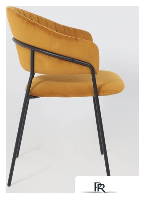 Стул с подлокотниками Алвест AV 433 (карри бархат Confetti chai tea/черный) - Изображение №8 — Интернет-магазин ПроЗаказ