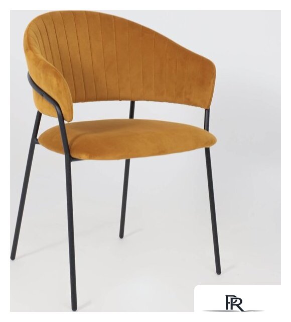 Стул с подлокотниками Алвест AV 433 (карри бархат Confetti chai tea/черный) - Изображение №7 — Интернет-магазин ПроЗаказ