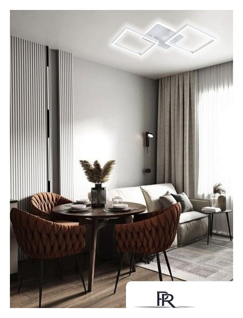 Припотолочная люстра Aitin Pro L73066/2T (белый) - Изображение №3 — Интернет-магазин ПроЗаказ