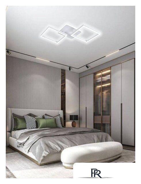 Припотолочная люстра Aitin Pro L73066/2T (белый) - Изображение №4 — Интернет-магазин ПроЗаказ