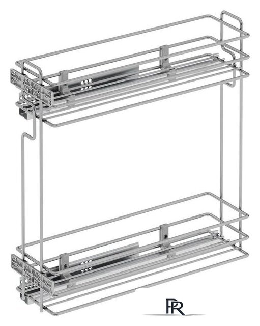 Корзина выдвижная Starax 200 S-2423-C (правое крепление, хром) - Изображение №1 — Интернет-магазин ПроЗаказ