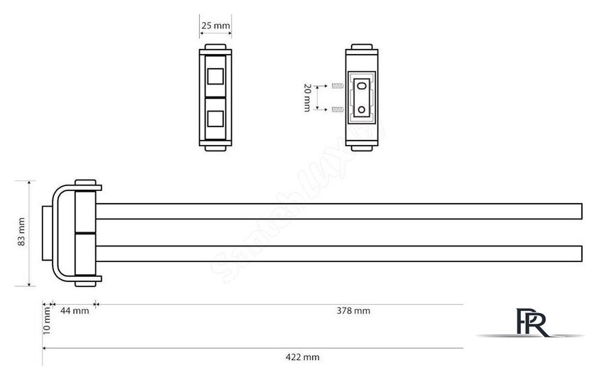 Держатель для полотенца Bemeta Solo 139104102 - Изображение №2 — Интернет-магазин ПроЗаказ