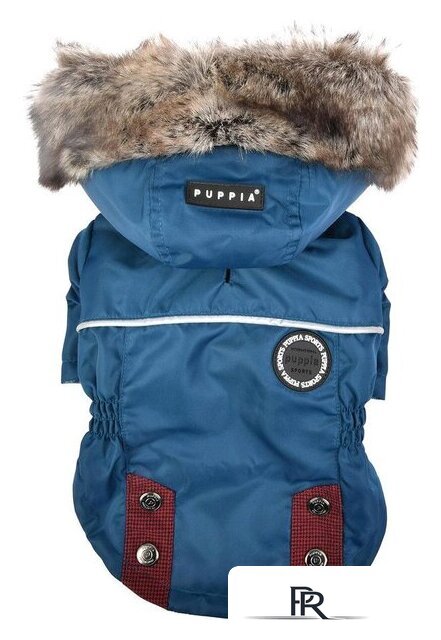 Куртка для животных Puppia Brock с капюшоном PAUD-JM1851-TE-XL (синий) - Изображение №1 — Интернет-магазин ПроЗаказ