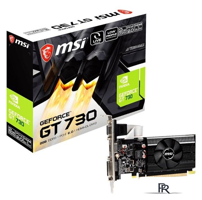 Видеокарта MSI GeForce GT 730 2GB DDR3 N730K-2GD3/LP - Изображение №2 — Интернет-магазин ПроЗаказ