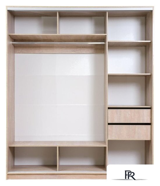 Шкаф распашной Рэйгрупп 176 TTX Elgon РГ-03.02 (дуб торонто/ хром) - Изображение №2 — Интернет-магазин ПроЗаказ