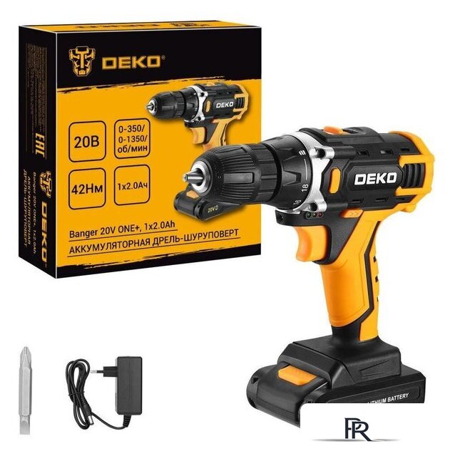 Дрель-шуруповерт Deko Banger 20V ONE+ 083-1116 (с 1-им АКБ) - Изображение №1 — Интернет-магазин ПроЗаказ
