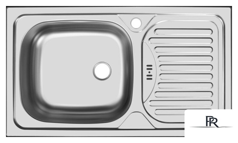 Кухонная мойка Ukinox Классика CLM760.435 --GW6K 2L- (с сифоном) - Изображение №1 — Интернет-магазин ПроЗаказ