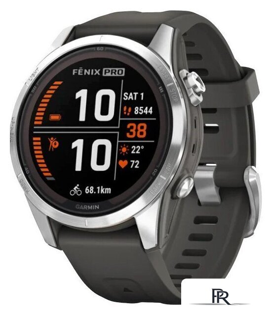 Умные часы Garmin Fenix 7S Pro Solar (серебро/графит) - Изображение №1 — Интернет-магазин ПроЗаказ