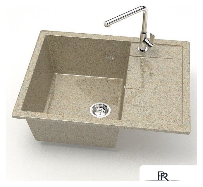 Кухонная мойка MARRBAXX Карельский камень модель 151/Q5 F151Q005 (песочный) - Изображение №2 — Интернет-магазин ПроЗаказ