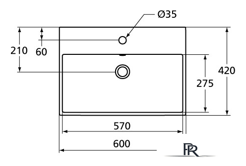 Умывальник Ideal Standard Strada K077801 60x42 - Изображение №5 — Интернет-магазин ПроЗаказ