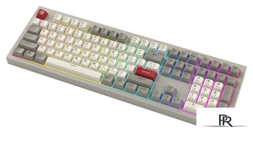 Клавиатура Ritmix RKB-508BL (серый/белый) - Изображение №3 — Интернет-магазин ПроЗаказ