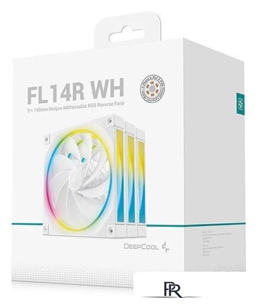 Комплект вентиляторов для корпуса DeepCool FL14R WH 3 IN 1 R-FL14R-WHAPN3-G - Изображение №6 — Интернет-магазин ПроЗаказ