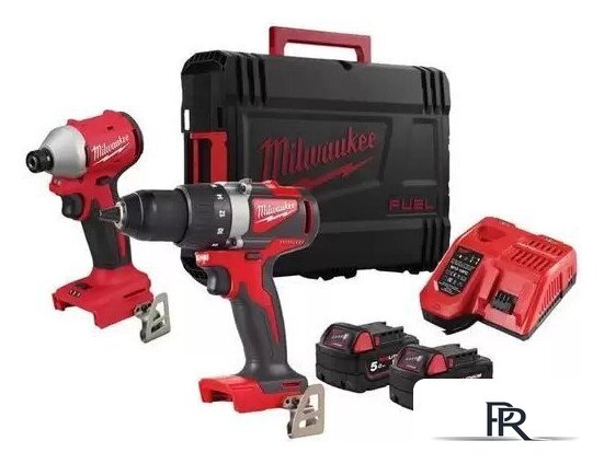  Milwaukee M18 BLPP2B3-502X 4933492846 (шуруповерт, винтоверт, 2 АКБ, кейс) - Изображение №1 — Интернет-магазин ПроЗаказ