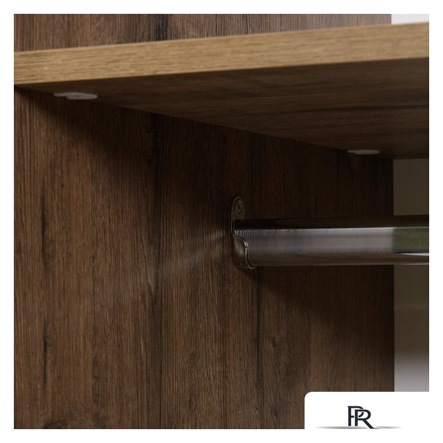 Шкаф распашной Рэйгрупп Bromo 01.02 ДЗД 166x198x55 ШР 01.02 VL (дуб веллингтон) - Изображение №3 — Интернет-магазин ПроЗаказ