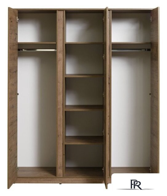 Шкаф распашной Рэйгрупп Bromo 01.02 ДЗД 166x198x55 ШР 01.02 VL (дуб веллингтон) - Изображение №5 — Интернет-магазин ПроЗаказ