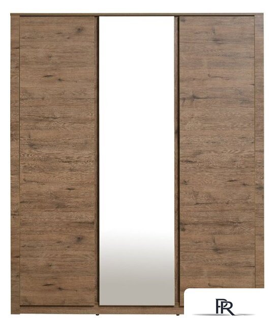 Шкаф распашной Рэйгрупп Bromo 01.02 ДЗД 166x198x55 ШР 01.02 VL (дуб веллингтон) - Изображение №2 — Интернет-магазин ПроЗаказ