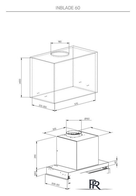 Кухонная вытяжка KUPPERSBERG Inblade 60 B - Изображение №7 — Интернет-магазин ПроЗаказ