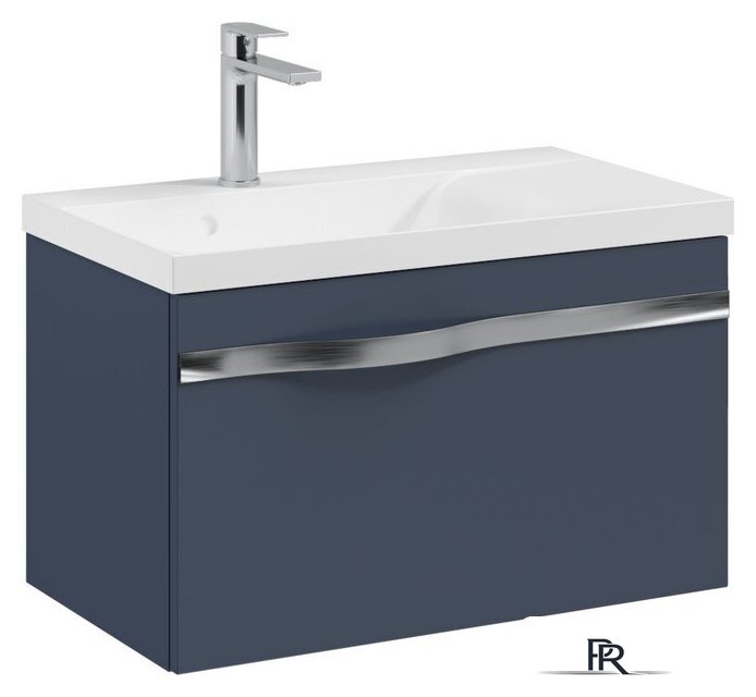  Lauter Тумба под умывальник Eva 69 (гранатовый полуматовый, ручка из матовой стали) - Изображение №7 — Интернет-магазин ПроЗаказ