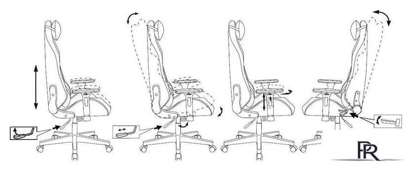 Игровое (геймерское) кресло Zombie Driver (черный/красный) - Изображение №13 — Интернет-магазин ПроЗаказ