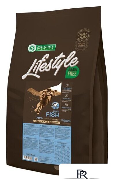 Сухой корм для собак Nature's Protection Lifestyle Grain Free Adult White Fish 10 кг - Изображение №1 — Интернет-магазин ПроЗаказ