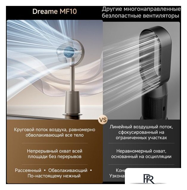 Безлопастной вентилятор Dreame MF10 (золотистый) - Изображение №5 — Интернет-магазин ПроЗаказ