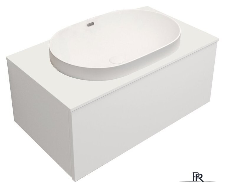 ЗОВ Тумба с умывальником Кито 100 K100LW0MWM-LDSPW6002 (белый матовый) - Изображение №2 — Интернет-магазин ПроЗаказ